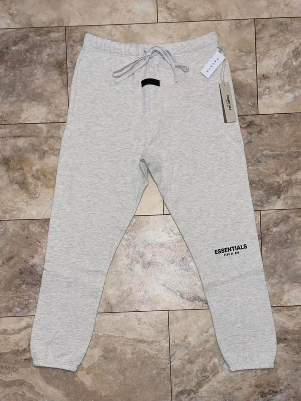 Fear of God ESSENTIALS Light Oatmeal Cuffed Sweatpants Multiple Sizes